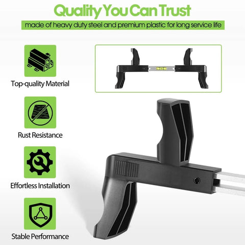 Universal Steering Wheel Level Alignment Tool For Cars Vans And Trucks - Spring Loaded, Fits Inner Diameter 270mm To 340mm