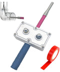 Compact Handheld Wire Puller For Electricians, Electric Drill Cable Tugger Tool with textured grip and wires visible.