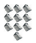 Stainless Steel Butterfly Spring Hinge With Automatic Self Closing Flush Mount For Cabinet Doors, 10 Pack, Heavy Duty