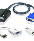 Hassle Free Laptop USB KVM Console Crash Cart Adapter with USB, VGA, and HDMI connectors for easy server management.