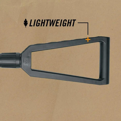 Handle of Military Style Tactical Folding Spade E Tool for Camping and Emergency Car Use, Heavy Duty All Purpose Shovel With Serrated Edge
