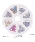 110 PCS Colorful Metal Brads Fasteners For Scrapbooking And Cardmaking, DIY Craft Decoration Kit With Split Pins in storage case