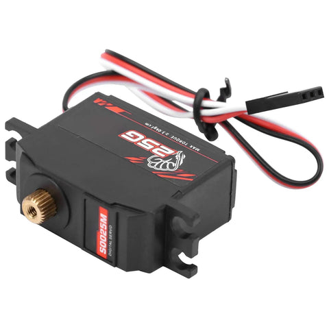 Savage Grip Metal Gear Digital Servo 25g With 2BB Coreless Motor showing compact design, metal gears, and wiring for RC models.
