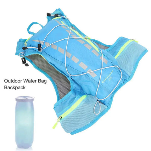Hydration Pack for Cyclists and Runners, Lightweight 600D Polyester Rucksack With Durable Double-Stitched Seams, 20x20x43 cm