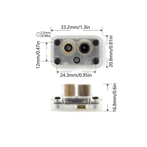 Compact Indoor Lidar And Flow Sensor Module For Drones And Robots, Precise 12m Ranging, Lightweight 33x21x17mm Transducer