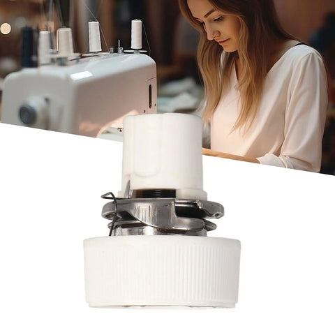 Sewing Machine Thread Tension Regulator Replacement Part For Household Models Durable And Rust Resistant Assembly No Fuss Install Precise Tension Control Fits 307 Type Machines Perfect For Home Hobbyists And Small Workshops, white plastic and metal