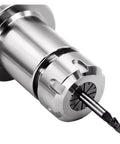 Close-up of a Premium High Precision ER25 Spring Collet Set For CNC Machining And Engraving Machines with a drill bit.