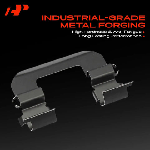 A-Premium Front Disc Brake Hardware Kit For 2004 Hyundai Sonata V6 And L4 Models Plus Tucson Azera Kia Sportage 2005-2010 Solid Duragrip Set, forged metal clip
