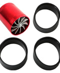 High Flow Air Intake Turbo Booster Kit With Double Sided Turbine For Cars, Plug And Play Power Saver, Boosts Air Density For More Power