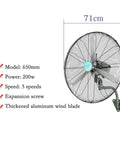 Straight Up Heavy Duty Industrial Floor Fan With Wall Mount Brackets Commercial Grade features 650mm aluminum blades and 3 speed settings.