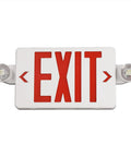 Red Exit Sign With Emergency Lights Battery Backup UL Listed 120/277V Commercial Emergency Lighting Kit For Business, front view.