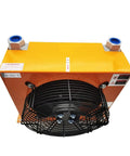 Low Noise Hydraulic Plate Heat Exchanger And Air Cooler With 250 L Per Min Flow, DC12 Air Cooled Hydraulic Station Oil Fan, front view