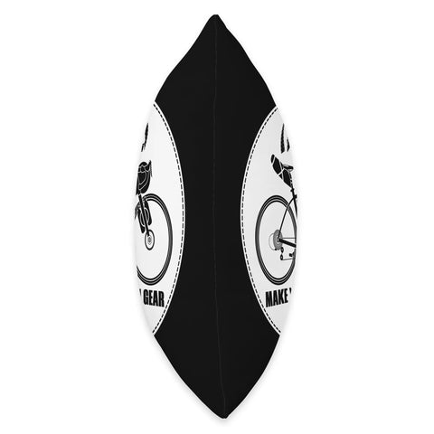 Side view of Bikepacking Throw Pillow For DIY Adventurers Make Your Own Gear Design Cushion For Cyclists And Cycle Tourers Cozy Home Decor