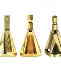 3Pcs Chamfering Tool Set For Outer Edge Deburring And Trimming Compatible With Electric Drill Chuck Quick Angle Grinding File For Wood Metal Smooth Finish Handy Work, showing three chamfering tools.