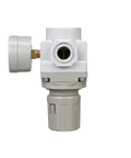 Front view of SAR300 N03BG 3/8 Inch NPT Air Pressure Regulator With Gauge And Bracket Relieving Type 0 To 150 PSI