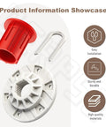 Washer Basket Driven Hub Kit With 52719 Basket Bushing For No Fuss Easy Install Replacement Parts Compatible With Whirlpool Amana Admiral Crosley Inglis Kenmore Maytag Bravos Washing Machines red plastic hub, washer tool, white bushing