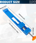 Adjustable Circular Saw Base Guide And Positioning Clamp Pro Grade For Precision Wood Cutting, size details shown