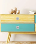 Stainless Steel Semi Circle Cabinet Pulls 40mm Recessed Drawer Handles 4 Pack Brushed Hardware on modern dresser