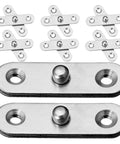 Hidden Door Hinges Kit, 12 Pack Stainless Steel Pivot Hinges With 360 Degree Rotation, rust resistant concealed design displayed