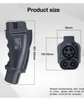 Heavy Duty Ccs1 To Chademoe Ev Charger Adapter Boasts 250 Amp Dc Output dimensions of 301.43mm length and 150.03mm height.