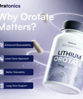 Lithium Orotate 10mg Trace Mineral Supplement For Daily Balance And Sharp Focus, Low-Dose Highly Absorbable Formula, Vegan Non-GMO Capsules