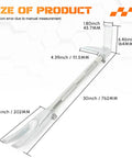 Dimensions of Pro Grade Three In One Halligan Bar For Firefighting And Rescue With Shoulder Strap Forged Steel 30 Inch Emergency Tool