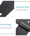 T Shaped Iron Door Hinges 8 Inch Black Painted Built To Last Heavy Duty Gate Hinges Replacement For Home Doors Two Pieces