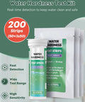 Hard Water Test Kit With 200 Strips For Calcium And Magnesium 0 To 425 PPM Fast Easy To Read Color Chart For Drinking Water