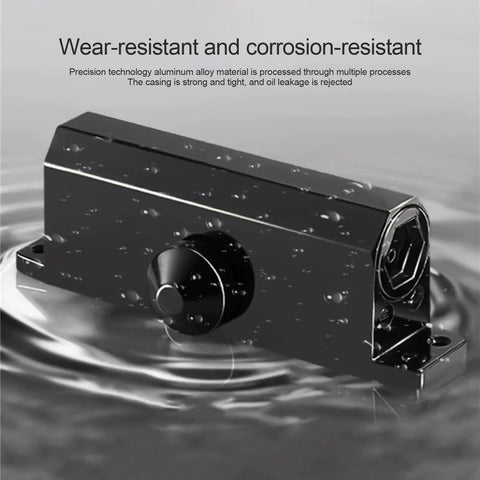 Cast Aluminum Door Closer With Adjustable Hydraulic Soft Close and Smart Closing Detection, durable and waterproof design
