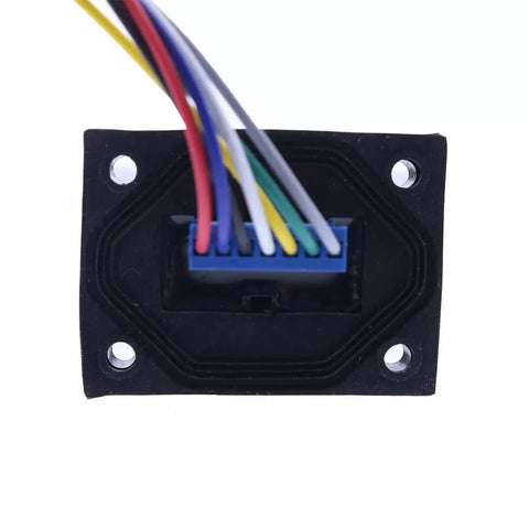 Level Up Your Fleet With This Heavy Duty Upper Control Box Joystick Replacement Compatible For Haulotte Vertical Mast Lifts Boasting Plug And Play Fit And Snappy Handling, showing wiring harness connection.