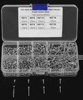 M2 Self Tapping Screws Assortment Kit 800Pcs 8 Sizes 4mm To 20mm Cross Drive Pan Head Plated Carbon Steel open box view