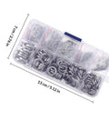600 Piece Stainless Steel Spring Washer And Spacer Kit Silver Finish Prevents Loosening In Vibration And Alternating Load Applications Heavy Duty Lock Washer Set For Industrial Use Durable And Affordable in plastic storage box