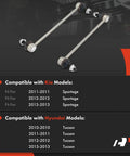 2 Front Sway Bar Links For Hyundai Tucson 2010 2013 And Kia Sportage 2011 2013 Beefed Up Stabilizer Link Set on chart background