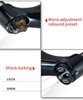 26 Inch Mountain Bike Suspension Fork With 100mm Travel For Disc And V Brakes 1 1/8 Inch Straight Steerer 28.6mm Quick Release Lockout