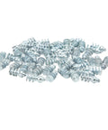 Built Tough 50 Pcs Tungsten Steel Screw Tire Studs and Heavy Duty Winter Snow Spikes in a pile, designed for winter traction.