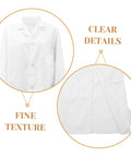 Mens Lab Coat Costume For Adults, Breathable White Doctor Jacket, fine texture and clear details, unisex design, durable cotton labwear.