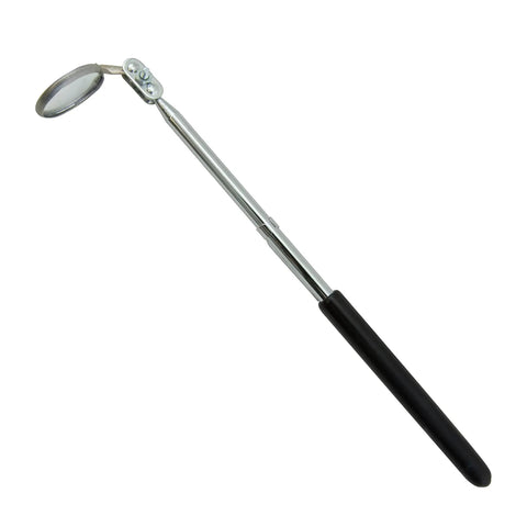 Telescoping Inspection Mirror 7/8 Inch Diameter, 7-1/2 Inch Overall Length, Adjustable From 6.5 Inches To 36.38 Inches, Black Handheld Tool