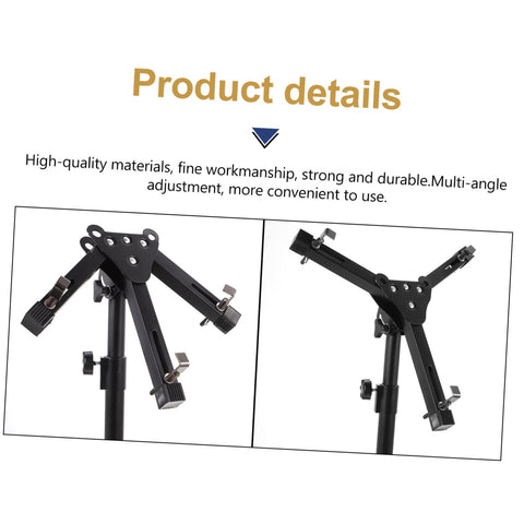 Heavy Duty Adjustable Snare Drum Stand with multi-angle adjustment for high-quality silent practice setup.