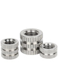 M6 Knurled Stainless Steel Insert Nuts For Injection Molding Built Tough Heavy Duty Embedded Thread Fasteners That Withstand High Torque