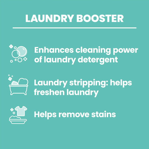 Infographic on All Natural Powder Laundry Booster And All Purpose Cleaner With Borax For Laundry Kitchen And Bathroom Deep Cleaning Stain Bustin