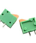 25Pcs 2 Pole Spring Clip PCB Terminal Block Connector Set 2.54mm Pitch For 26 20AWG Wires 150V AC 2A Max Easy Install