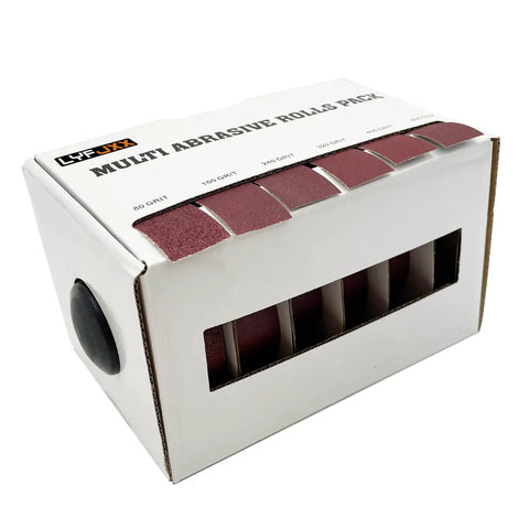 Emery Cloth Roll Set Six Grits 80 150 240 320 400 600 Pro Grade Heavy Duty in box for Woodworking and Metal