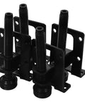 Heavy Duty Adjustable Leveling Feet Set For Cabinets, Tables, And Workbenches, Black With Right Angle Design