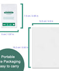 Front view of Amazon 200-count XL lens wipes packaging; individually wrapped, ammonia-free, streak-free for glasses.