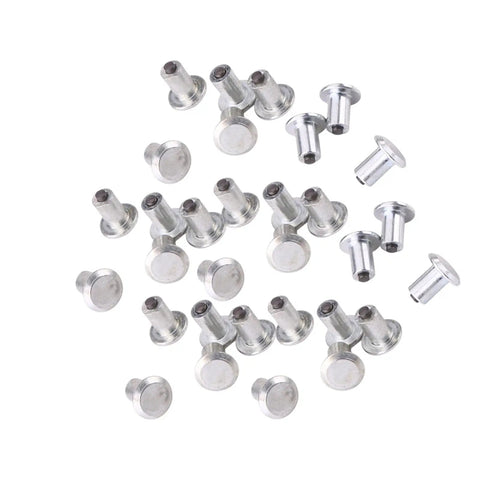 Heavy Duty Tungsten Steel Tire Spike Studs For Trucks Deliver Badass Off Road Traction And Winter Grip With Rock Solid Anti Slip Screws Easy Drill Installation, shown from above with various angles.