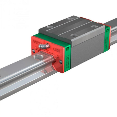 Beefy QHH20 Series Linear Guide Block And Rail Kit For CNC Machines And 3D Printers Interchangeable Block And Rail System Precision Carriage Slider Smooth Low Friction Motion Heavy Duty Guideway For Automation, QH25 block on rail