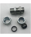 Real Deal Heavy Duty M12 Hydraulic Lock Coupler Adapter For Tough Machinery Jobs Leak Free Steel Construction Built To Handle Rough Conditions Garage Worksites Where You Need Reliable Performance Every Single Day, steel threaded adapter with lock nuts