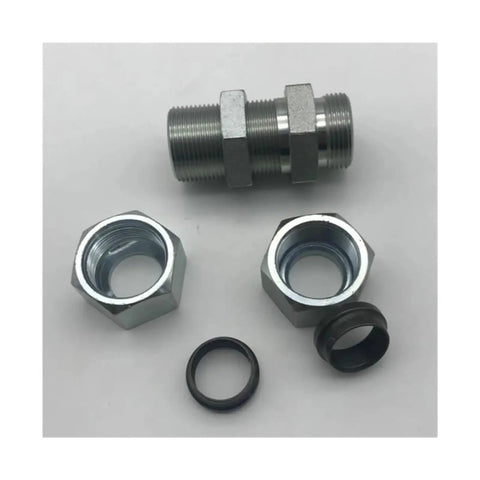 Real Deal Heavy Duty M12 Hydraulic Lock Coupler Adapter For Tough Machinery Jobs Leak Free Steel Construction Built To Handle Rough Conditions Garage Worksites Where You Need Reliable Performance Every Single Day, steel threaded adapter with lock nuts
