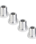 Four silver M10xP1.0 aluminum alloy bolts for Lightweight Aluminum Alloy Rear Derailleur Hanger Bolts Set For Bikes