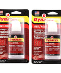 Red High Strength Gel Threadlocker For Big Fasteners, Locks Down Permanently, Anaerobic Formula, 1.20 Oz Bottle, 2-Pack